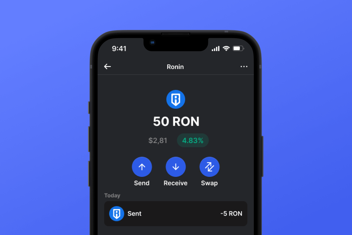 Ronin (RON) کیف پول