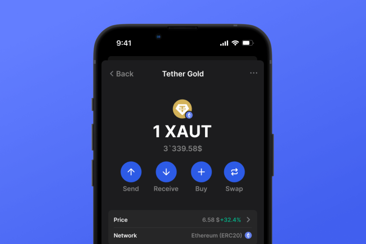 Tether Gold Wallet